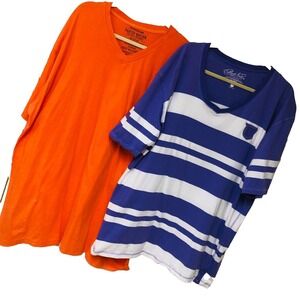 Parish Nation Mens T-Shirt LOT of 2 Short Slvs‎ Cotton Orange Purple 4X